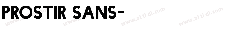 Prostir sans字体转换